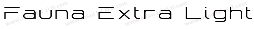 Fauna Extra Light字体转换